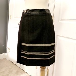 BHWM Black/Tan Multi Fabric Skirt. Sz OO/O. NEW
